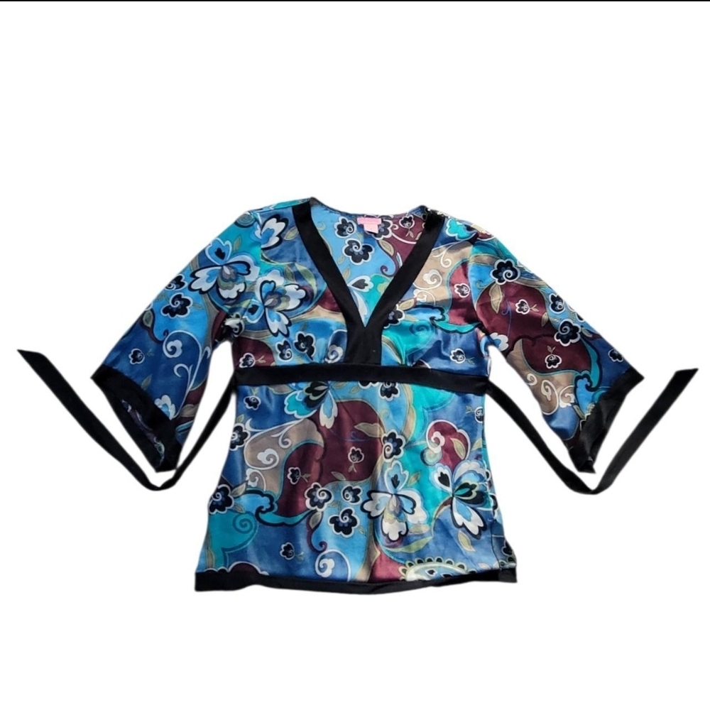 90s vintage blouse - L